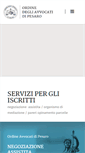 Mobile Screenshot of ordineavvocatipesaro.it